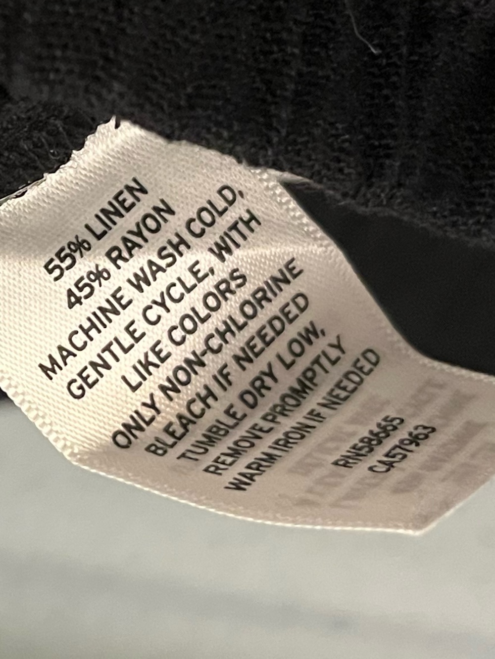 Caslon Drawstring Linen-Blend Pants - Picture 3 of 3